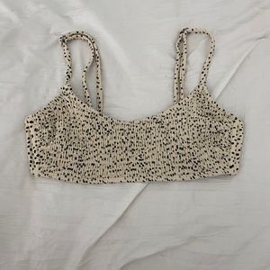 Target dotted bikini top